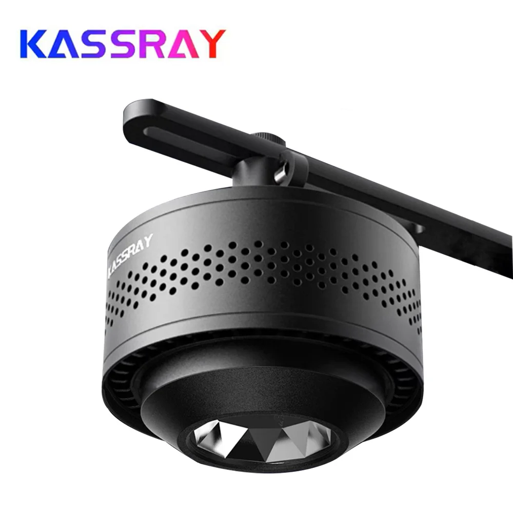KASSRAY V6 V66W WiFi Bluetooth Coral Reef LED Light Full Spectrum Smart App Touch Control Cooling Fan Marine Aquarium Lamp