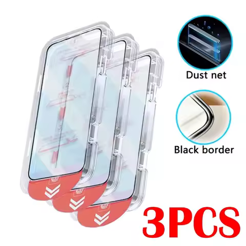 3PCS Dust Free Installation Tempered Glass for Samsung S23 S22 S24 S25 Ultra A56 A55 A54 A53 A26 A25 A16 A15 A13 A36 A35 A34 A33