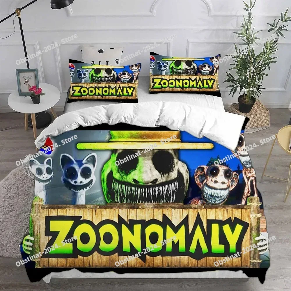

Zoonomaly Bedding Set Printed Bed Set With Pillowcase Bed Duvet Cover Soft Single Double Queen Super King Size Home Supplies