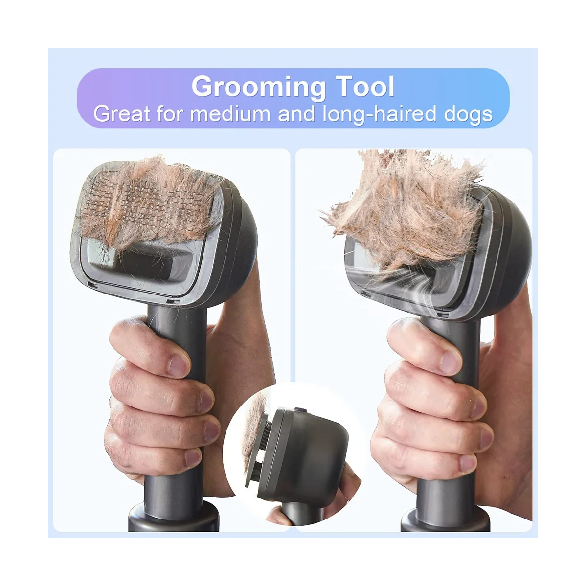 مجموعة فرشاة تفريغ وتزيل الكلاب 2 في 1 للمكنسة الكهربائية V7 V8 V10 V11 V12 V15 للكلاب والشعر - لها