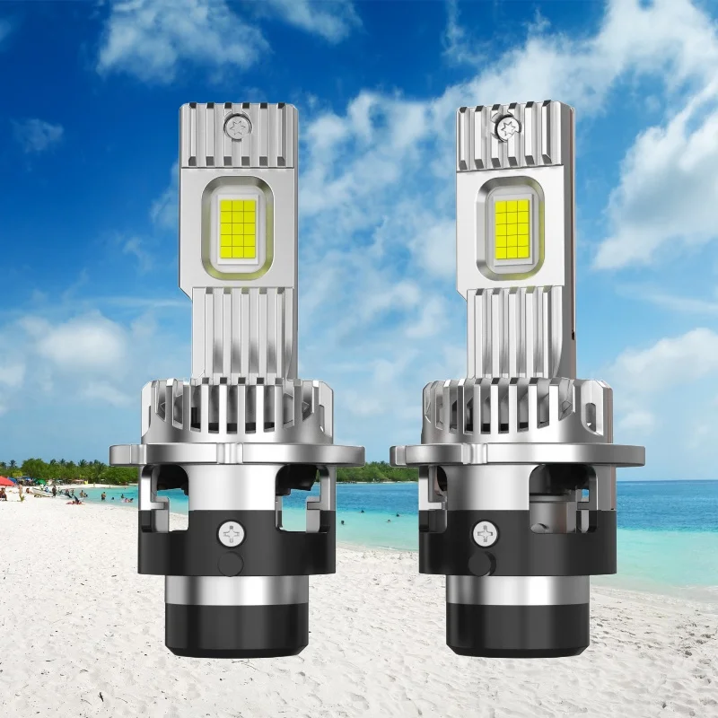 

1 Set 2025 SUKIOTO 120W 90000LM D2S D4S LED Headlight Bulbs Plug and Play 1:1 HID Xenon D2S D2R D4R D4S Car LED Bulb Lamps 6000K