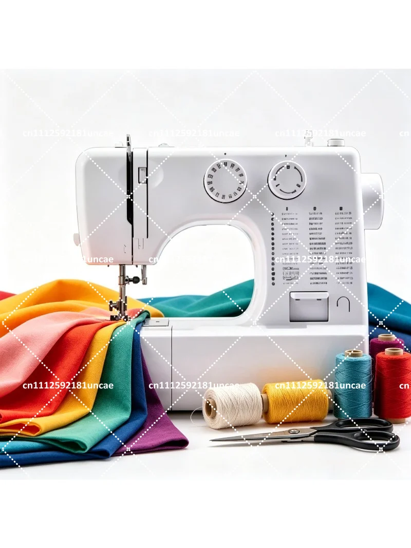 Household Mini Electric Sewing Machine 45 Stitches Double Needle Multifunctional Lock Edge DIY Sew Tool