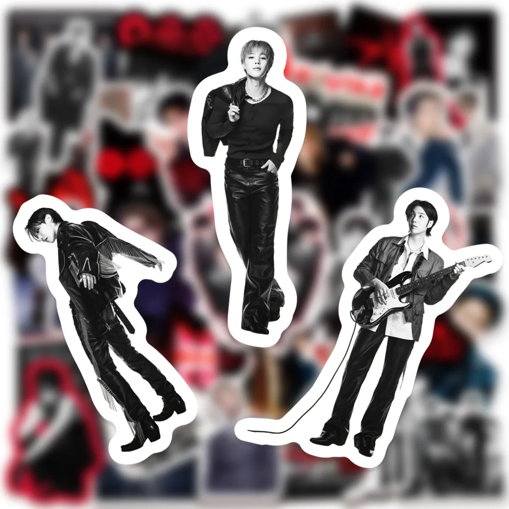 50pcs Arirang Boy Group Album Mixed Korean Group Hand Account Waterproof Diy Stickers