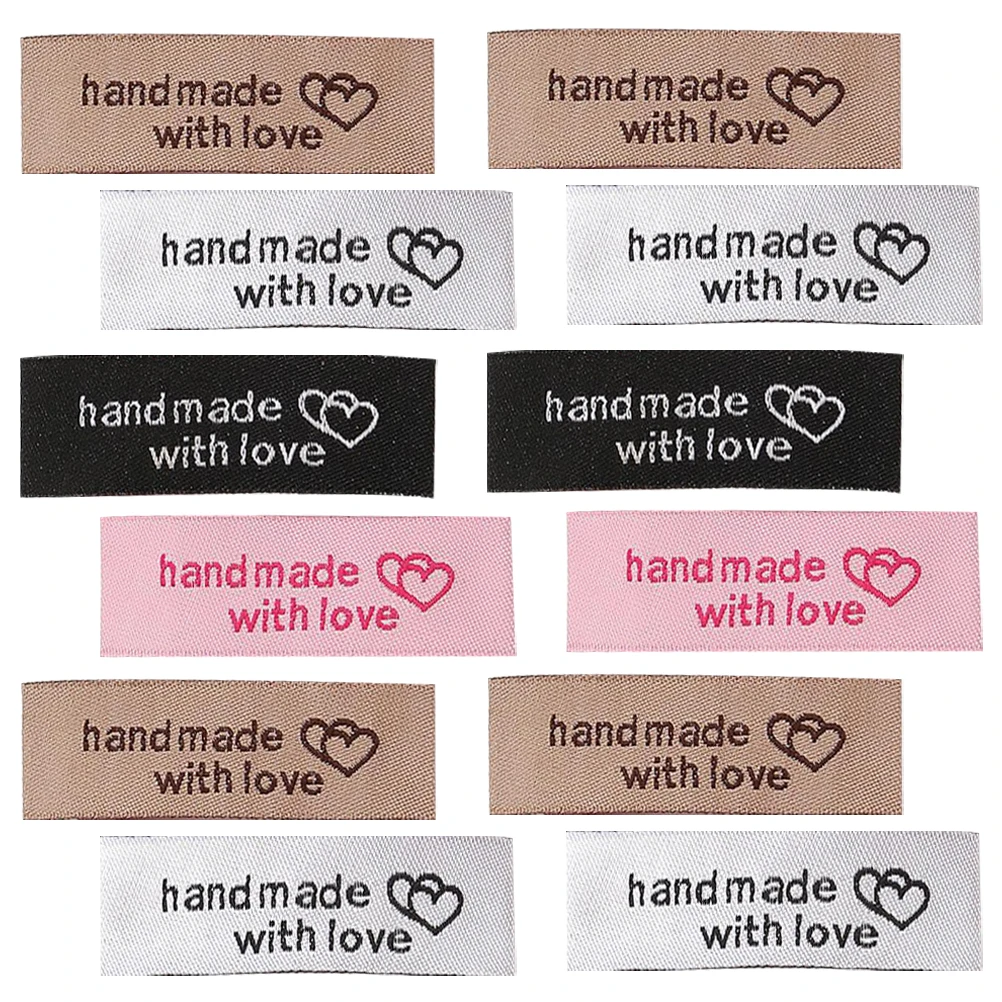 

80 Pcs Accessories Clothing Collar Lable Child Labels Handmade for Sewing Polyester Tags Flower