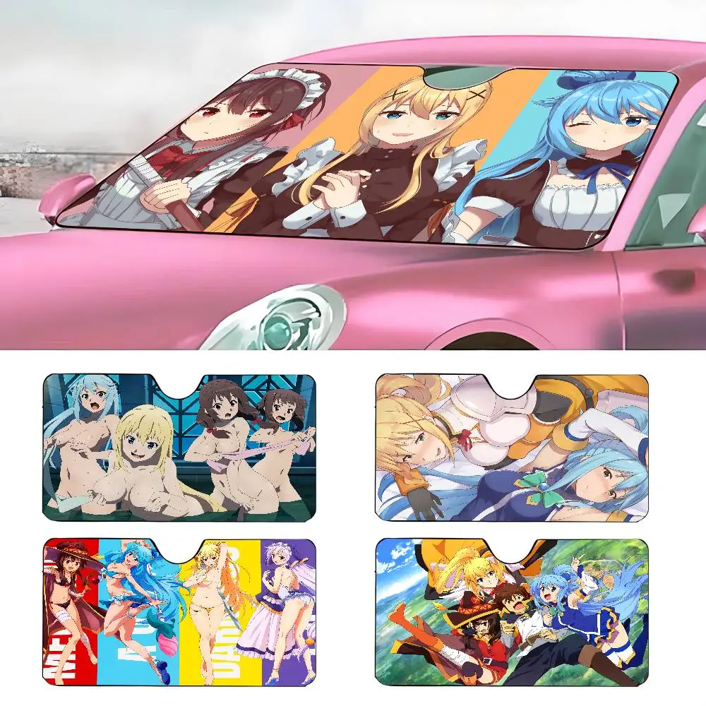 

ANIME K-KonoSubaS Car SunShade Parasol Car Windshield Sun Shade UV Protection and Interior Cooler