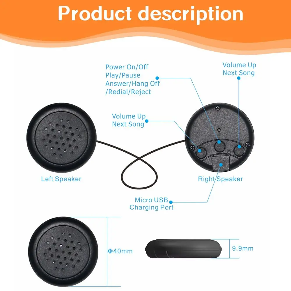 Dinosaur Kids Wireless Headband Headphones Soft Fleece 50 g Thin Speakers for Sleep Travel Car Rides for Ages 3+ Toddler Baby