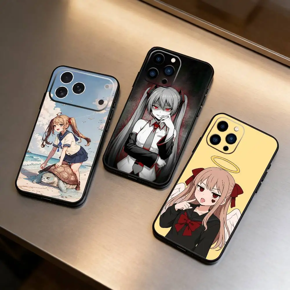 

E-Evil Neuro Phone Case For iPhone 17 16 15 14 13 12 Max Plus Silicone Black Cover