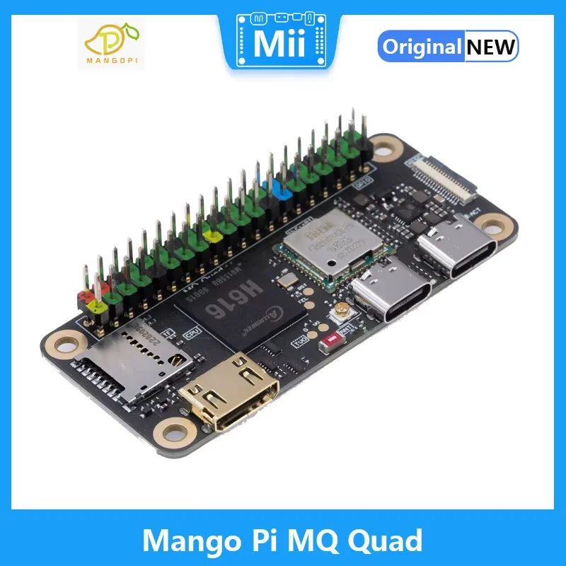 MangoPi MQ-Quad MCore H616 Modul 1GB DRAM 4xA53 Hingga 1.5GHz