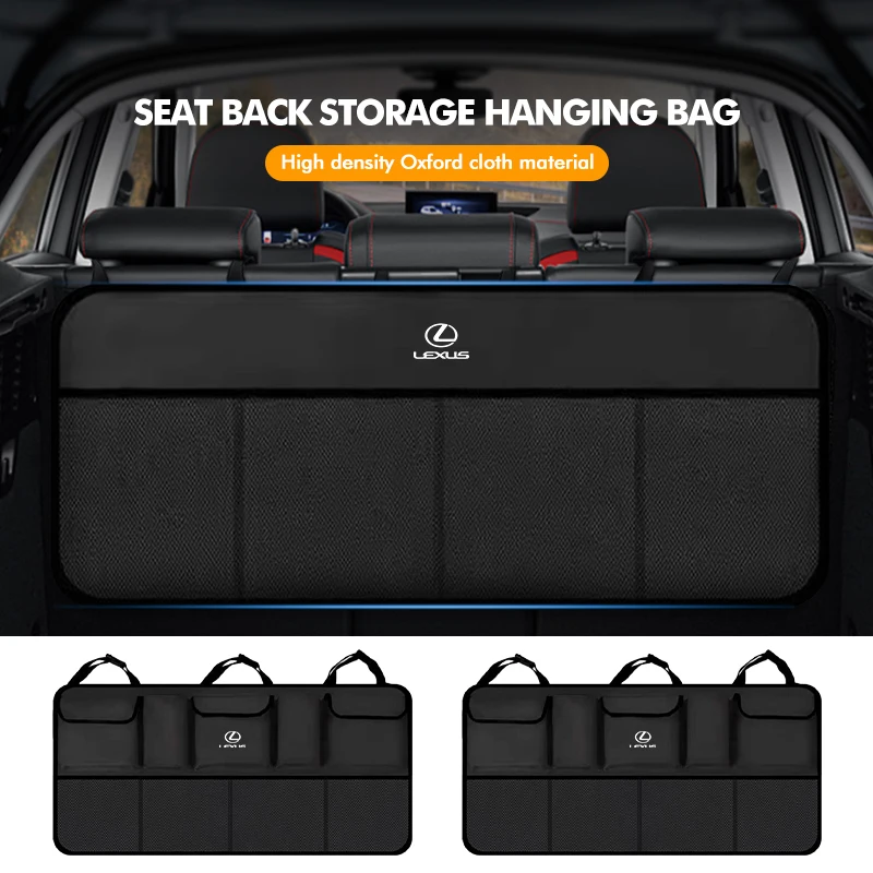 Car Trunk Storage Bag Foldable Back Seat Hanging Organizer For Lexus GX470 LS400 LX470 LX570 RC350 UX250h ES350 RX450h