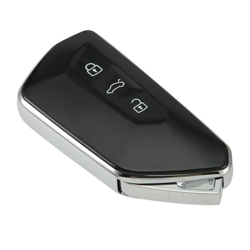 5X Car 3 Buttons Remote Control Key Shell Smart Key Card Case KDZA25 Remote Control Key Casing For VW Golf 8-T48C