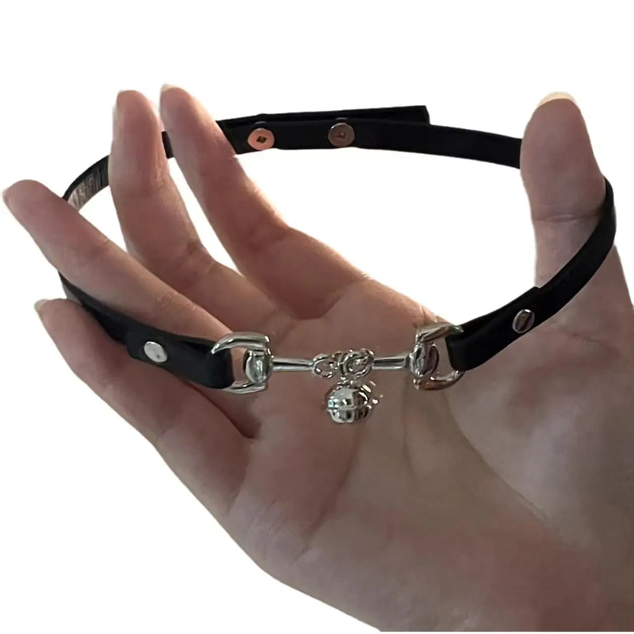 خمر Y2K قلادة للنساء موضة الشرير بولي Leather الجلود المختنق طوق سلسلة مجوهرات القوطي أشياء باردة زوجين اكسسوارات N0485 #5