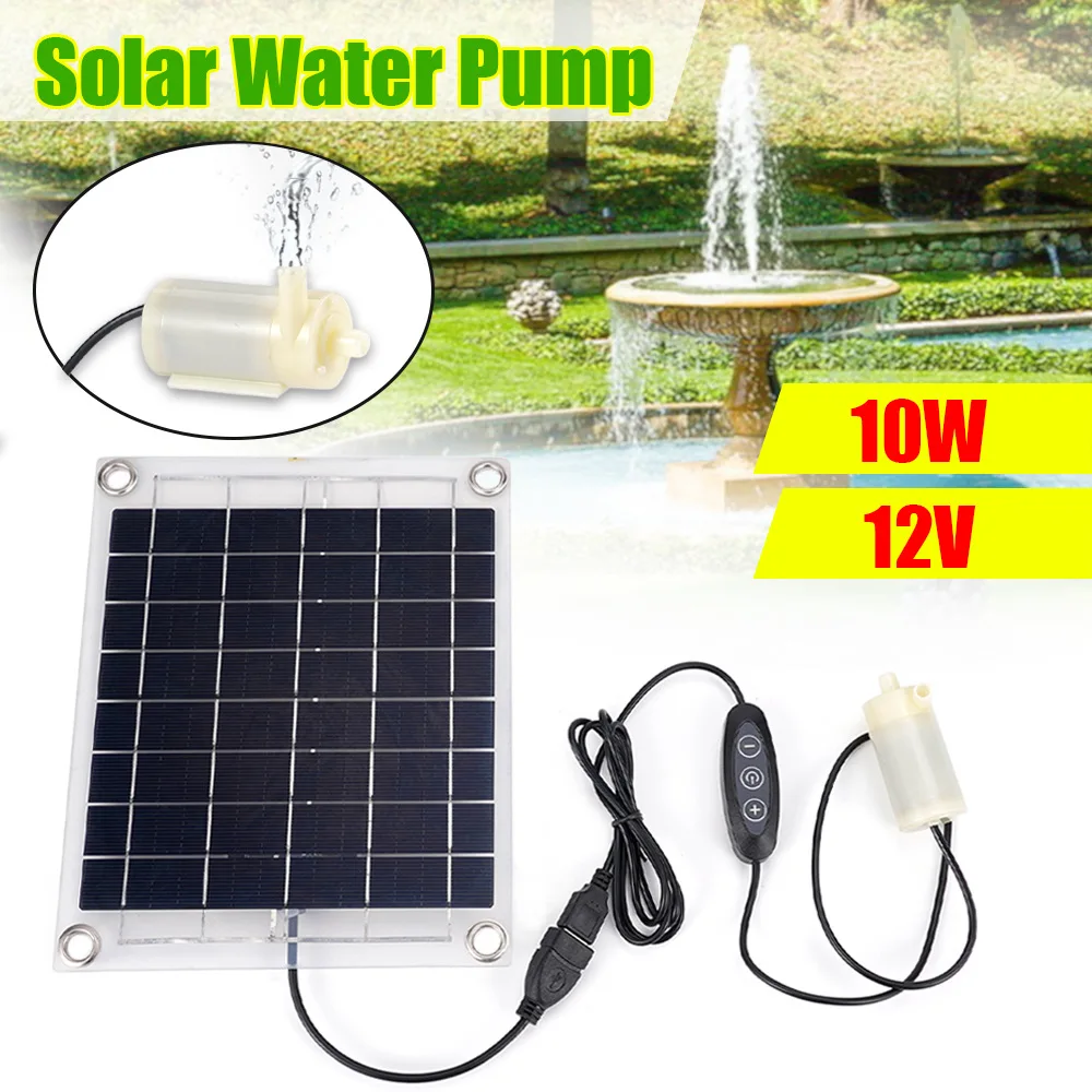 

Outdoor Single Crystal 10W Solar Drinking Water Pump, Solar Fountain Water Pump Solar Water Pump, Bird Bath Irrigation Pool Pump