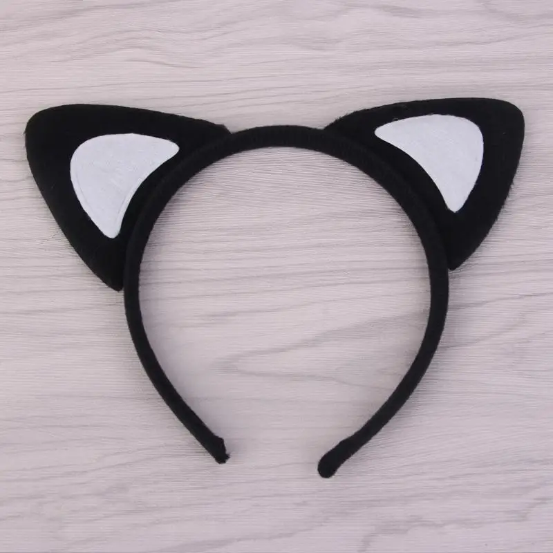 Leopard for Cat Ear Hair Wear Girls Anime Cosplay Costume Plush Hairband Night Party Club Bar Decorate Headb