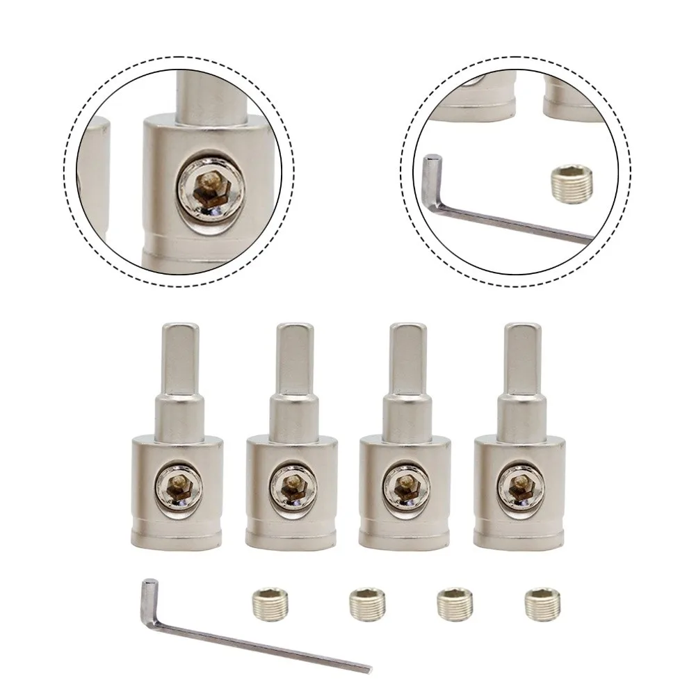 Pure Copper Terminal Block Kit 0GA 4GA 8GA Gold Plated Power Connector For Car Audio System Wiring Distribution Accessories