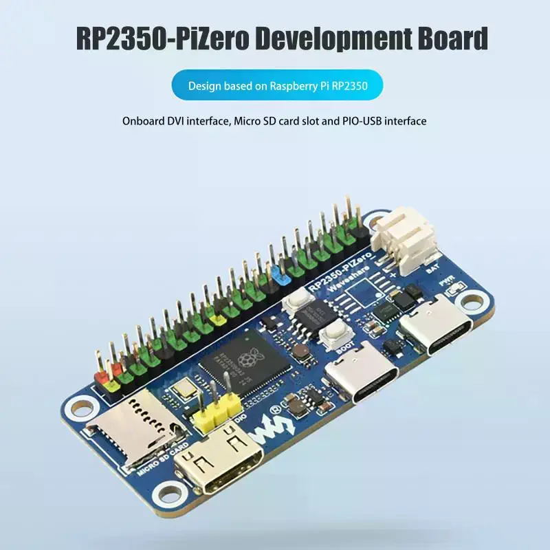 

Плата разработки RP2350-PiZero Raspberry Pi Pico 2 на базе RP2350B 16M Flash DVI Интерфейс PIO-USB Микроконтроллер