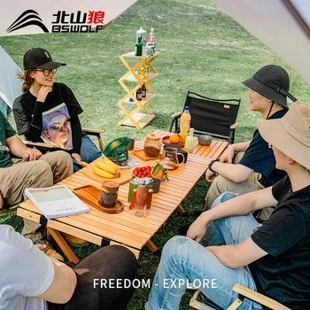 야외 접이식 휴대용 캠핑 테이블, 피크닉 의자 세트, 용수철 나들이 캠핑 피크닉