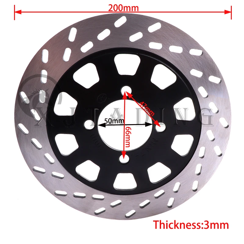 200mm Brake Disc Rotor For 50cc 70cc 90cc 110cc 125cc 250cc GY6 Scooter Dirt Pit Bike Motorcycle Quad Bike Buggy Taotao