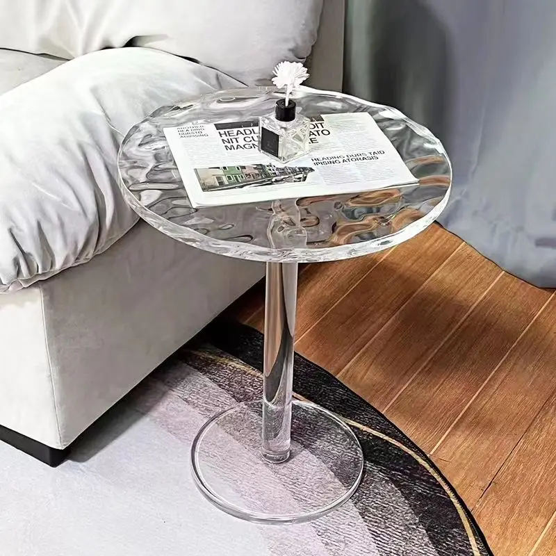 

Water Ripple Coffee Table Nordic Acrylic Coffee Table Sofa Side Table Living Room Small Round Table Room Desk Home Furniture