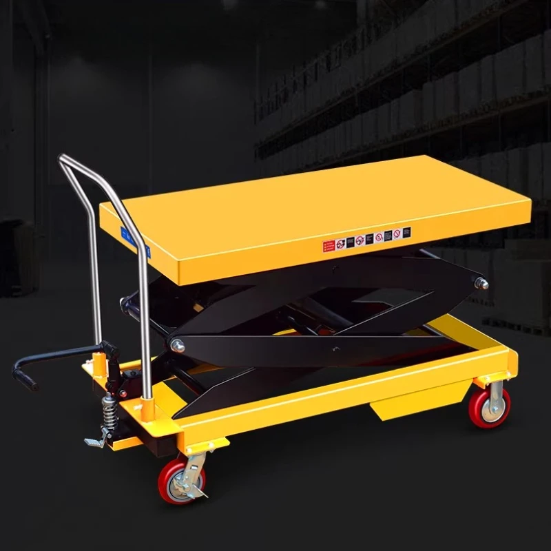 

Manual Hydraulic Lift Trolley Mobile Stable Support No Space Lift Trolley Occupation Commercial Furniture Hebebühnenwagen ZY40TC