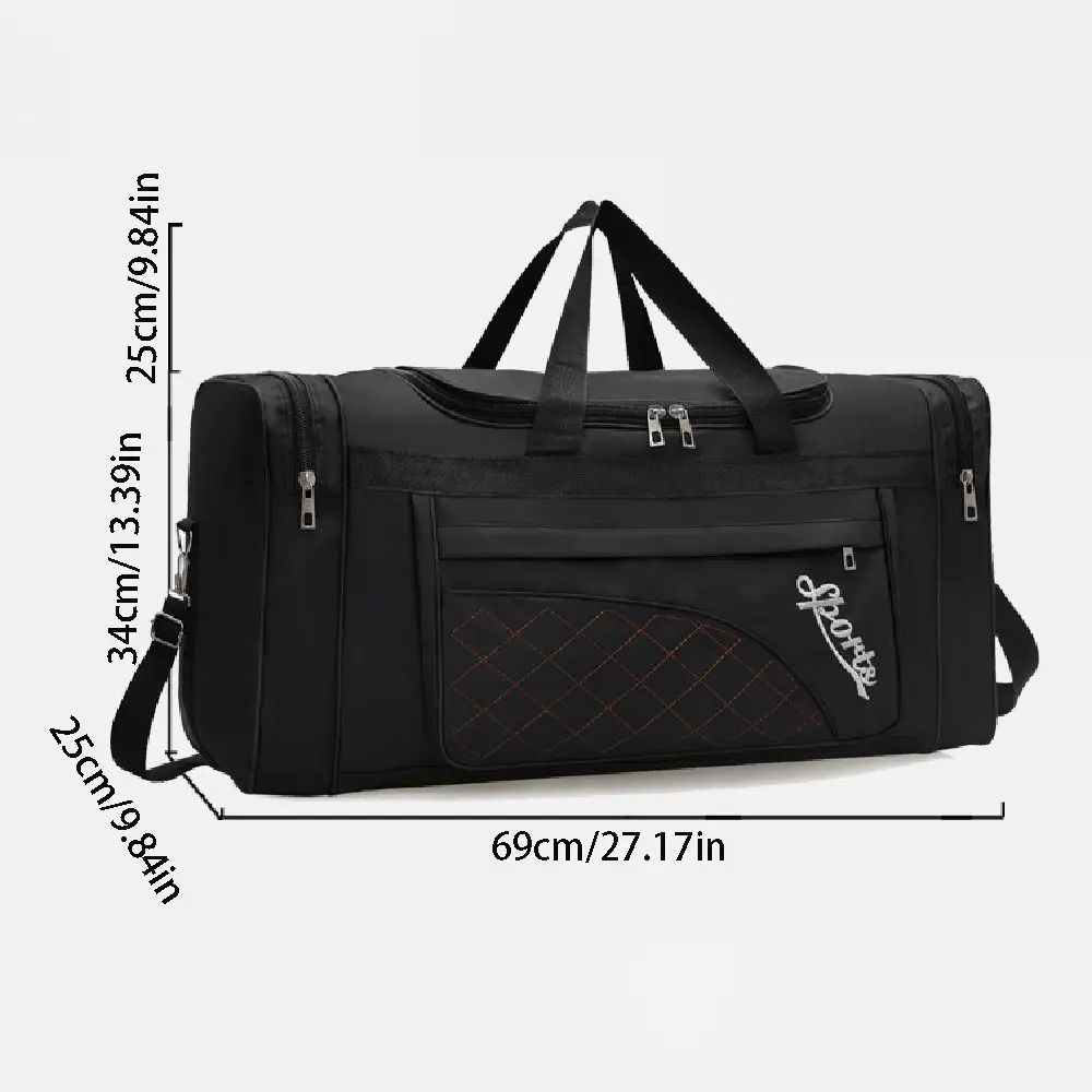 Large Capacity Travel Duffel Bag Dustproof with Shoe Compartment Travel Luggage Handbag Portable Waterproof Sports Fitness Bag