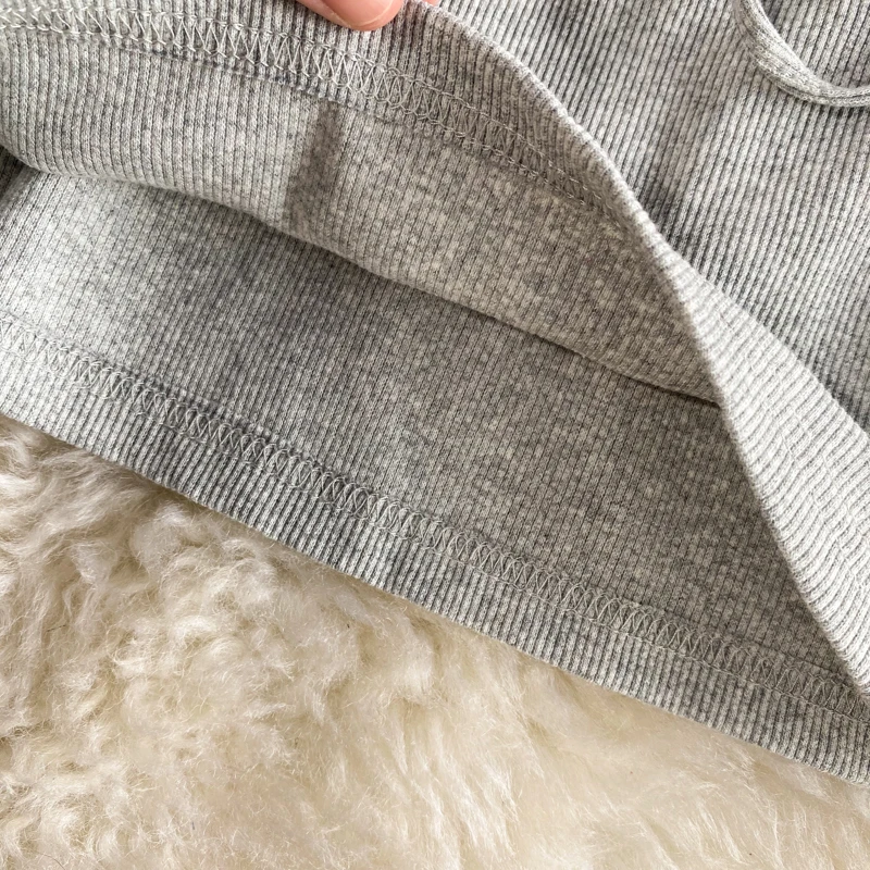 التنانير النسائية الموضة الصلبة عادية Shirring مرونة الخصر الإمبراطورية سليم مثير جديد الصيف الكورية نمط تصميم صغير تنفس الرجعية #6