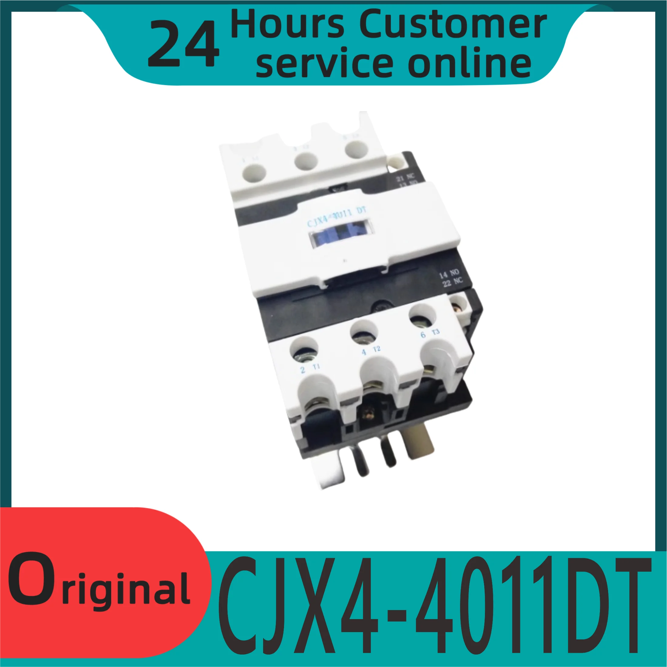 

Brand new original 213 elevator dedicated silent AC contactor CJX4-4011DT AC110V