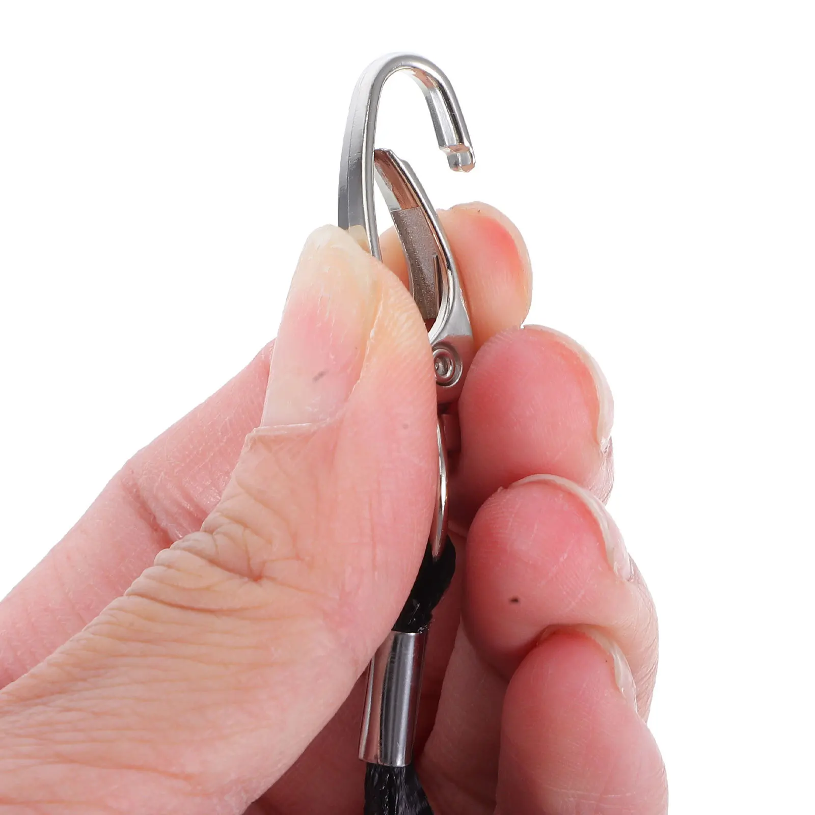 50 قطعة شارة الهوية السوداء الحبل شقة الرقبة حزام خطاف دوار كليب مكتب تحديد شارة حامل للرجال والنساء