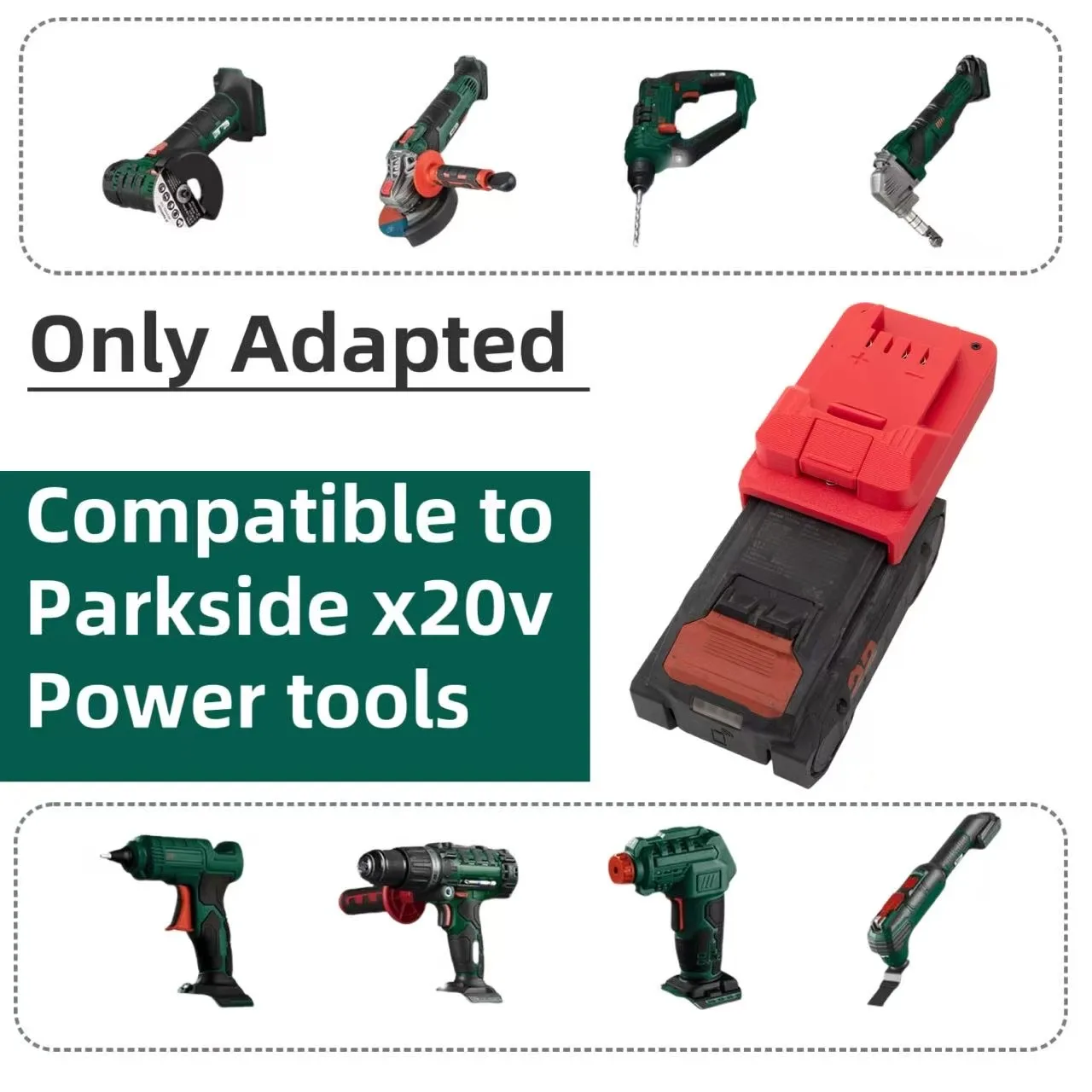 Adapter for Hilti 22V Nuron Batteries to for Makita 18V for Parkside for Hilti 22V Multi-tool Drill Bit Series Converter Tool