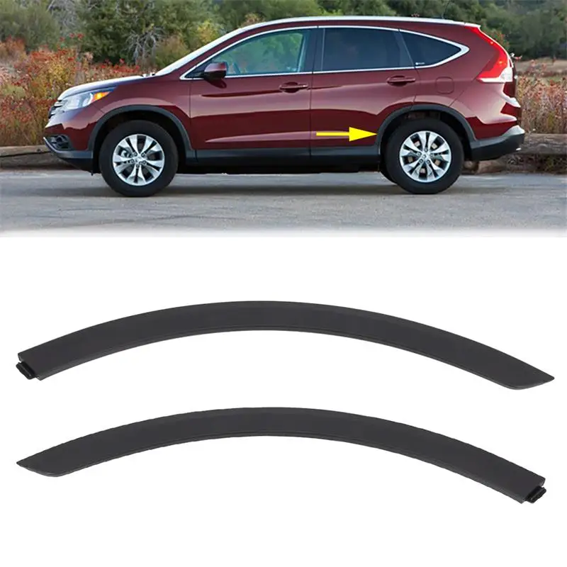 Car Rear Door Edge Wheel Eyebrow Molding Trim ​For Honda CR-V CRV 2012 2013 2014 2015 2016 Plastic Accessories 75395-T0A-A01