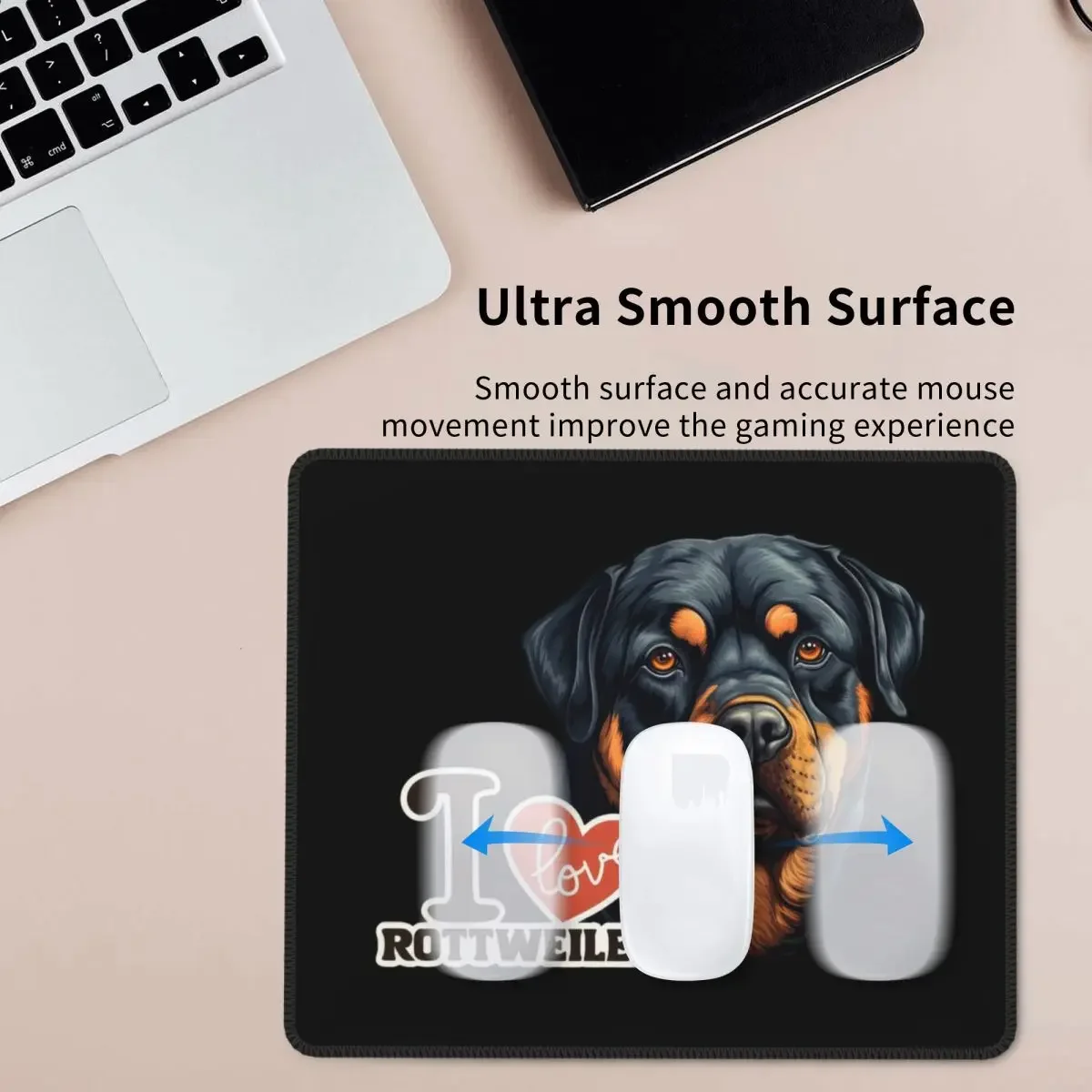 Rottweiler Dog Mouse Pad Computer Keyboard Mouse Mat Gamer PC Laptop Desk Mat Office Accessories Table Mats