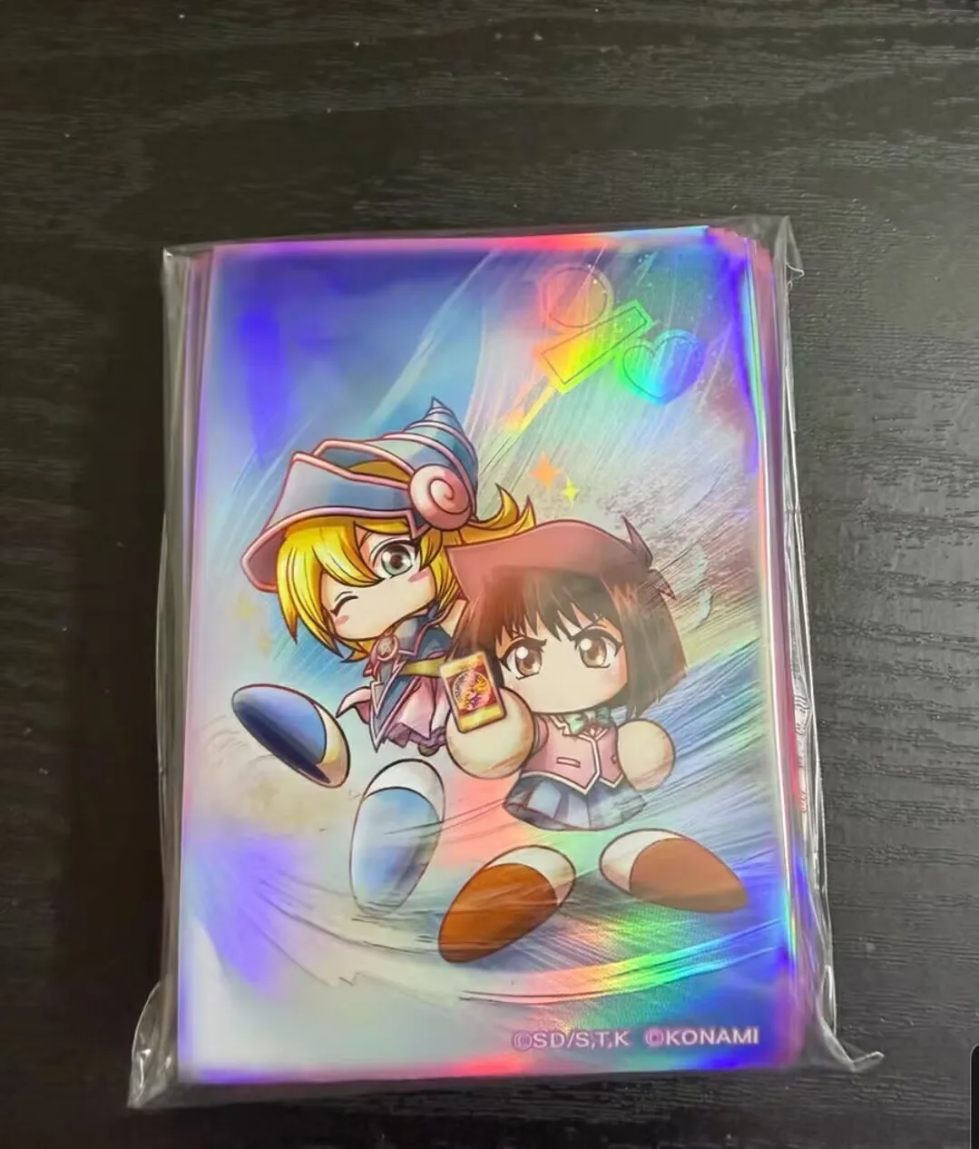 70pcs-yugioh-konami-duel-monsters-mazaki-anzu-dark-magician-girl-official-collection-sealed-card-protector-duelist-sleeves
