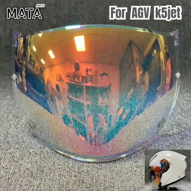 

For AGV 4/3 Helmet Visor Lens for AGV K5jet Motorcycle Replacement Helmet Shield Windshield Viewfinder Glass Accessories