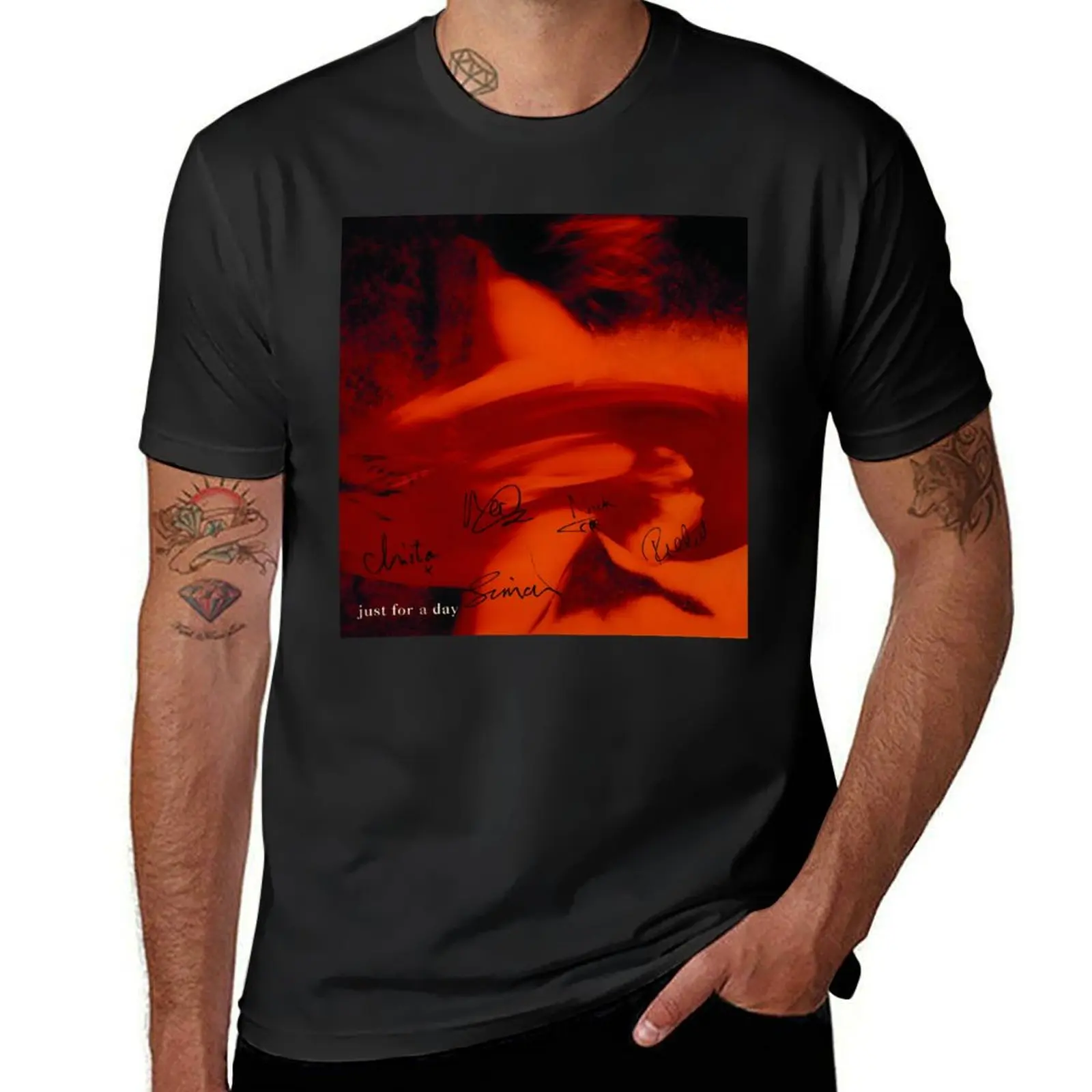 

Just for a Day album red sexy T-Shirt Blouse summer clothes graphics men clothings