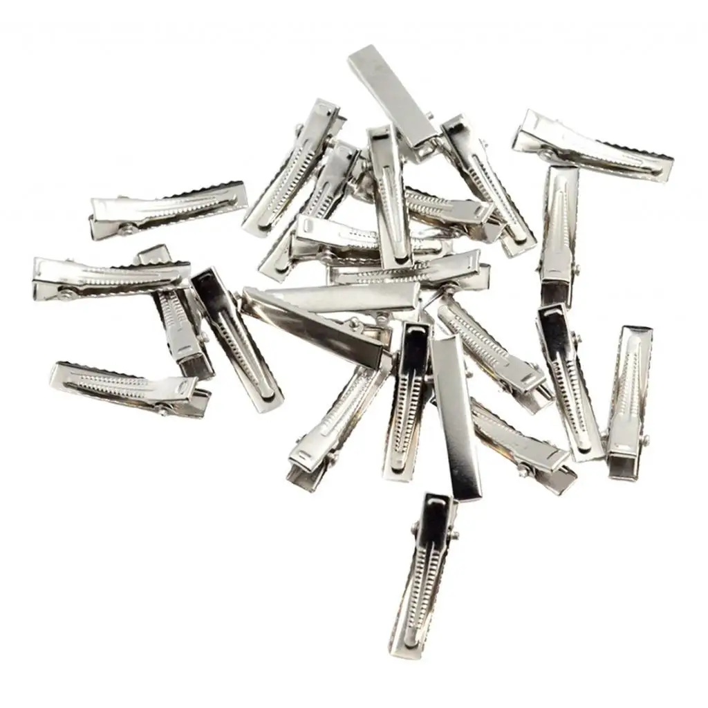 Single Prong Hair Clips Metal Alligator Duckbill Clip Set DIY Hair Accessories Kit for Women and Girls