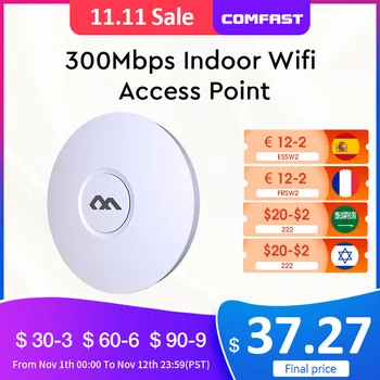 COMFAST CF-E320V2 탑 와이파이 천장 무선 AP, QCA9533 엔터프라이즈 와이파이 시스템 AP, POE OPEN DDWRT 액세스, 300M, 802.11b/g/n, 48V Best5 COMFAST CF-E320V2 탑 와이파이 천장 무선 AP, QCA9533 엔터프라이즈 와이파이 시스템 AP, POE OPEN DDWRT 액세스, 300M, 802.11b/g/n, 48V Best5