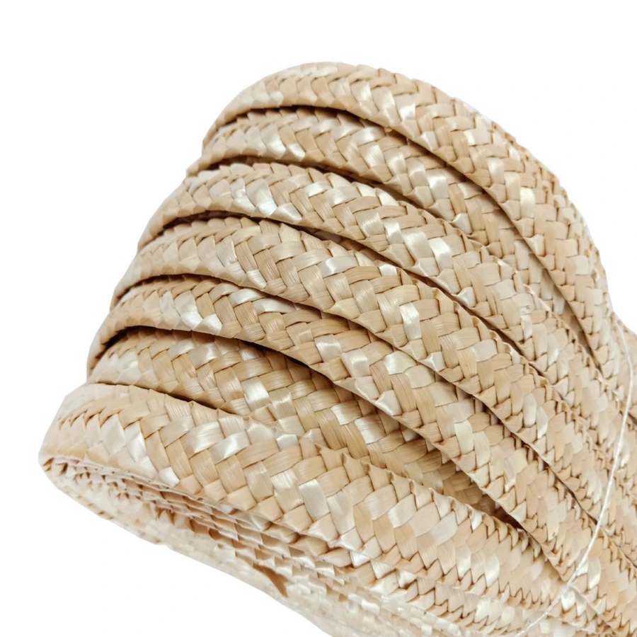 

1Piece 50M Hand-Woven Wheat Straw Braid Wheat Straw Weaving Material For Weaving Baskets Gift Packaging Box