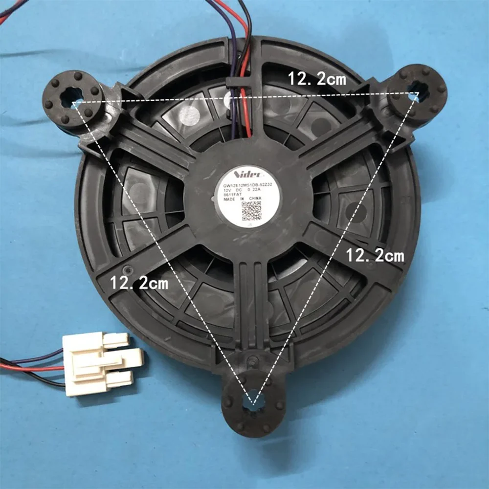 12V DC 0.22A Refrigerator Fan for Haier GW12E12MS1DB-52Z32 Freezer Cooling Fan  Refrigerators Accessories 3 Lines