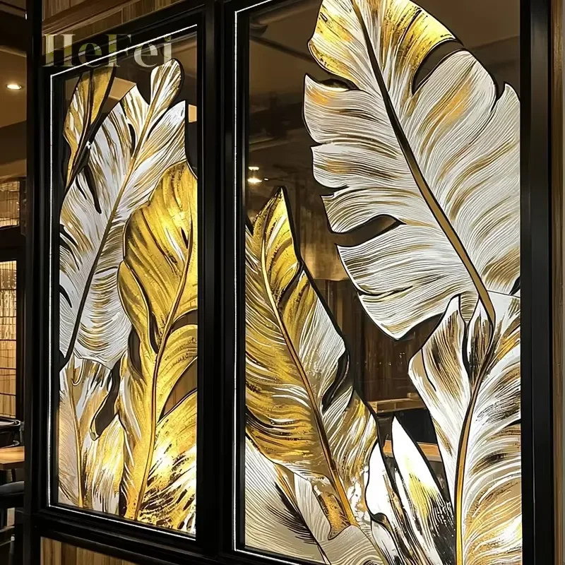 Custom Metal Wire Glass Screens Art Glass Curve Partitions for Restaurants/Hotels Welcome OEM Designs
