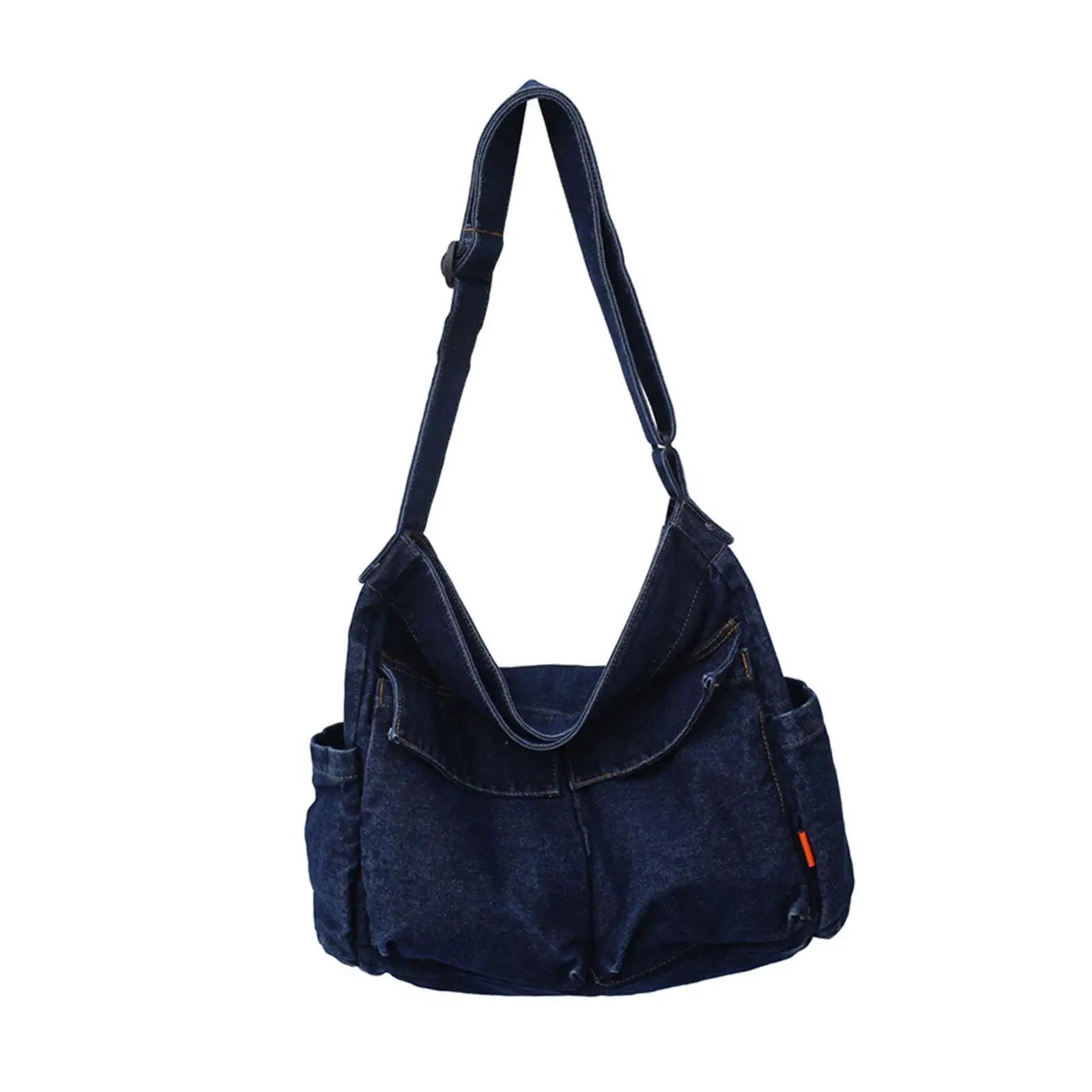 Hobo Bag com alças ajustáveis, vários bolsos, bolsa Tote, viagem à praia, escola