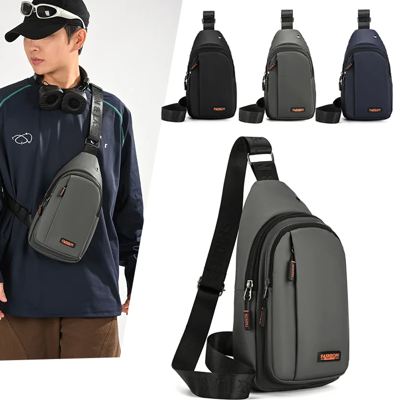 

Мужская водонепроницаемая сумка-слинг из прочного нейлона с несколькими отделениями для смартфона, планшета и аксессуаров