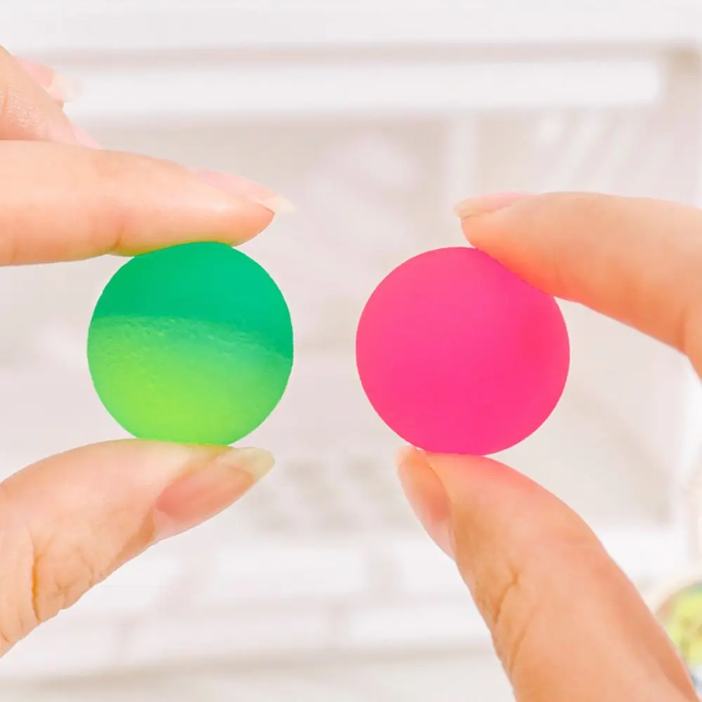 

Funny Gradient Color Colorful Bouncy Ball Bouncing Fun Shiny Rubber Ball Glitter Elastic Sequin Jumping Ball Kids