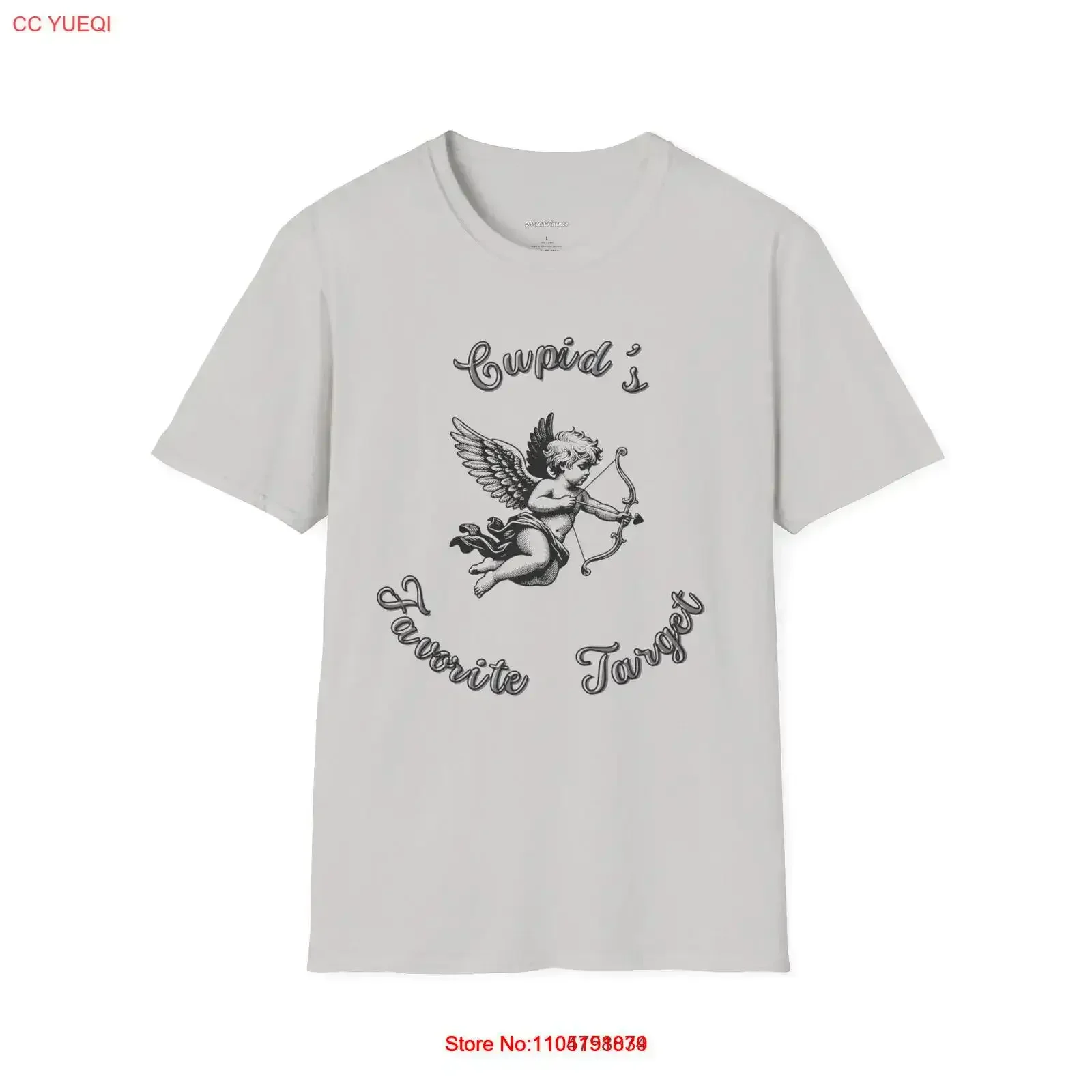 

Футболка «Мишень Купидона» Love Arrow, топ на День святого Валентина, романтический винтажный стираный графический удобный повседневный винтажный топ