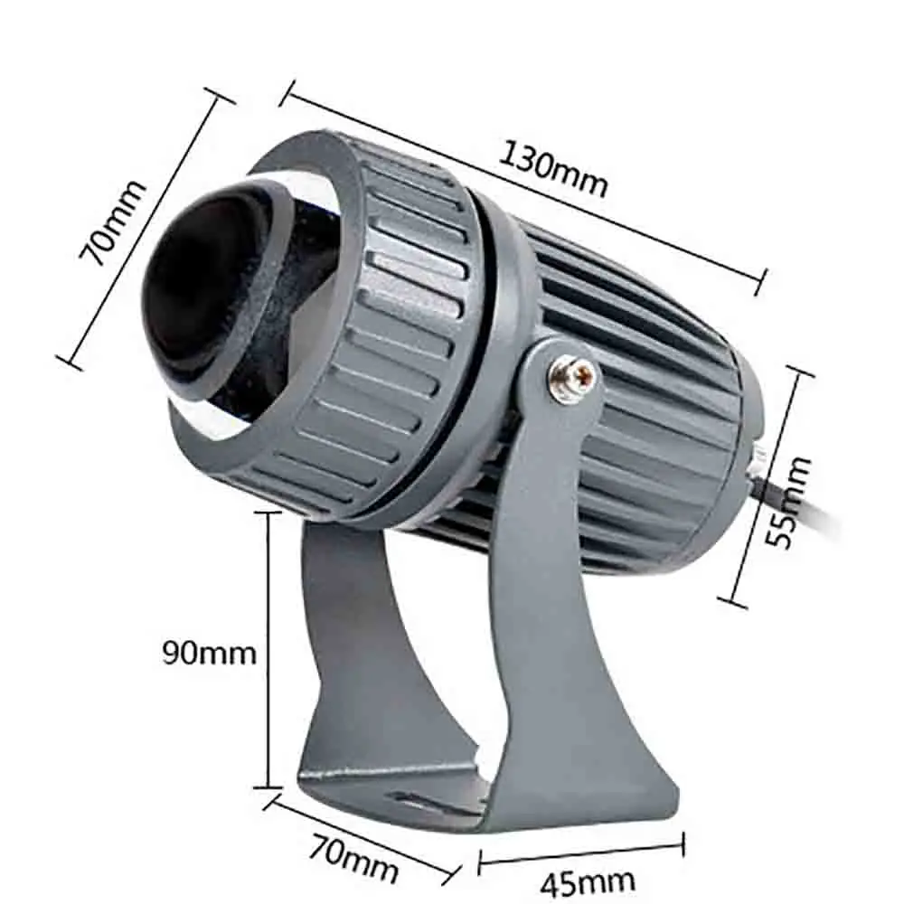 Reflector LED para exteriores, foco impermeable con ángulo de haz estrecho, paisaje, calle, jardín, cuadrado, AC85V -265V, 20W