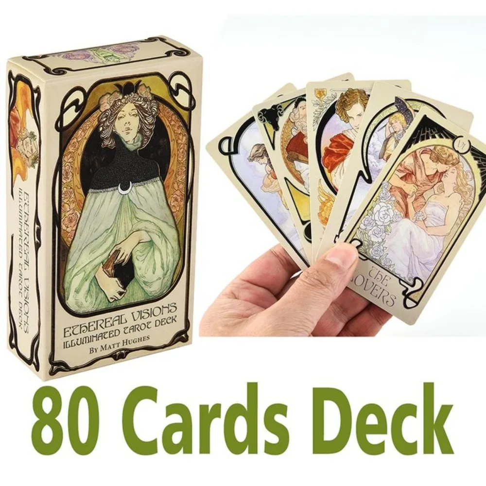 Ethereal Visions Illuminated Tarot Cards Deck Board Table Games For Party