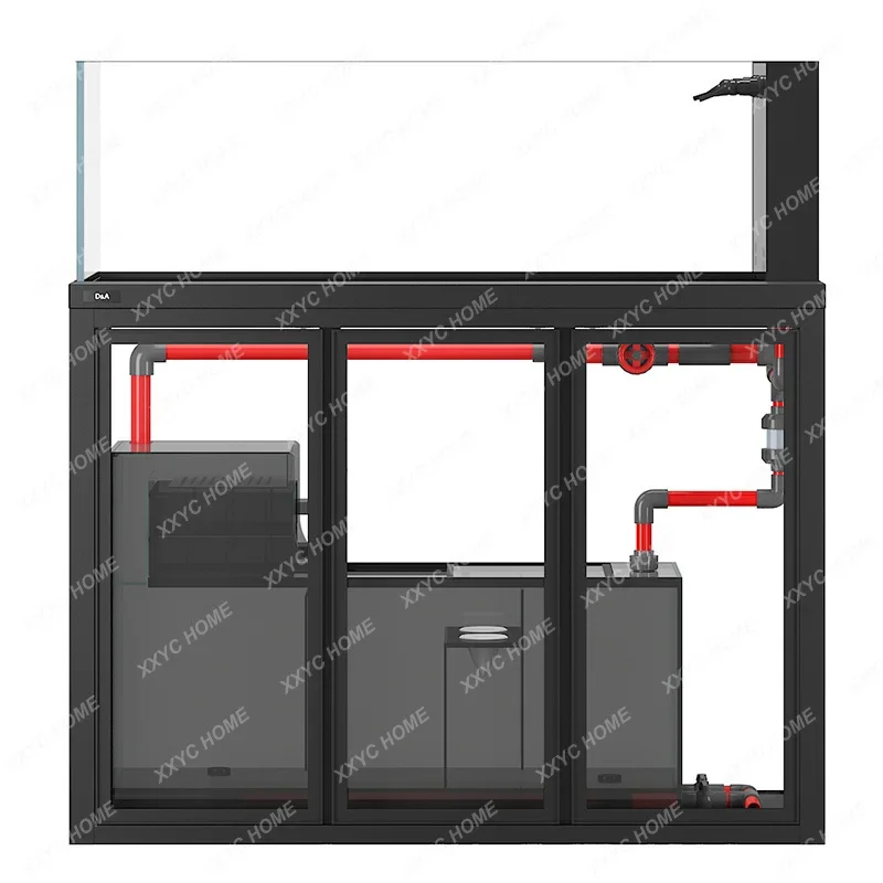 

Ecological Stream Tank Fish Living Room Landscaping Office Fish Farming Medium Bottom Filter Aquarium