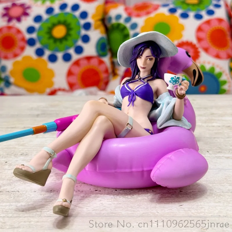 League Of Legends Pool Party Caitlyn 1/8 Scale Figure Game Peripheral Desktop Display Collectible Statue Ornament