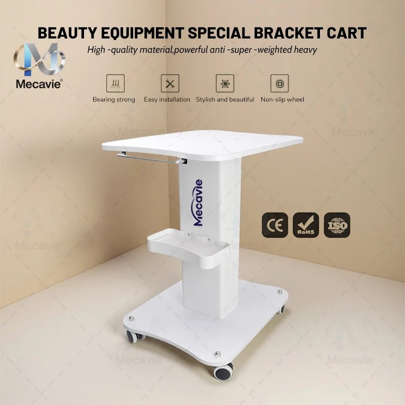 ‌Beauty Salon Cart Barber Trolley Spa Furniture Storage Organizer Thickening widening 360° Swivel Rolling Cart Clinic Studio