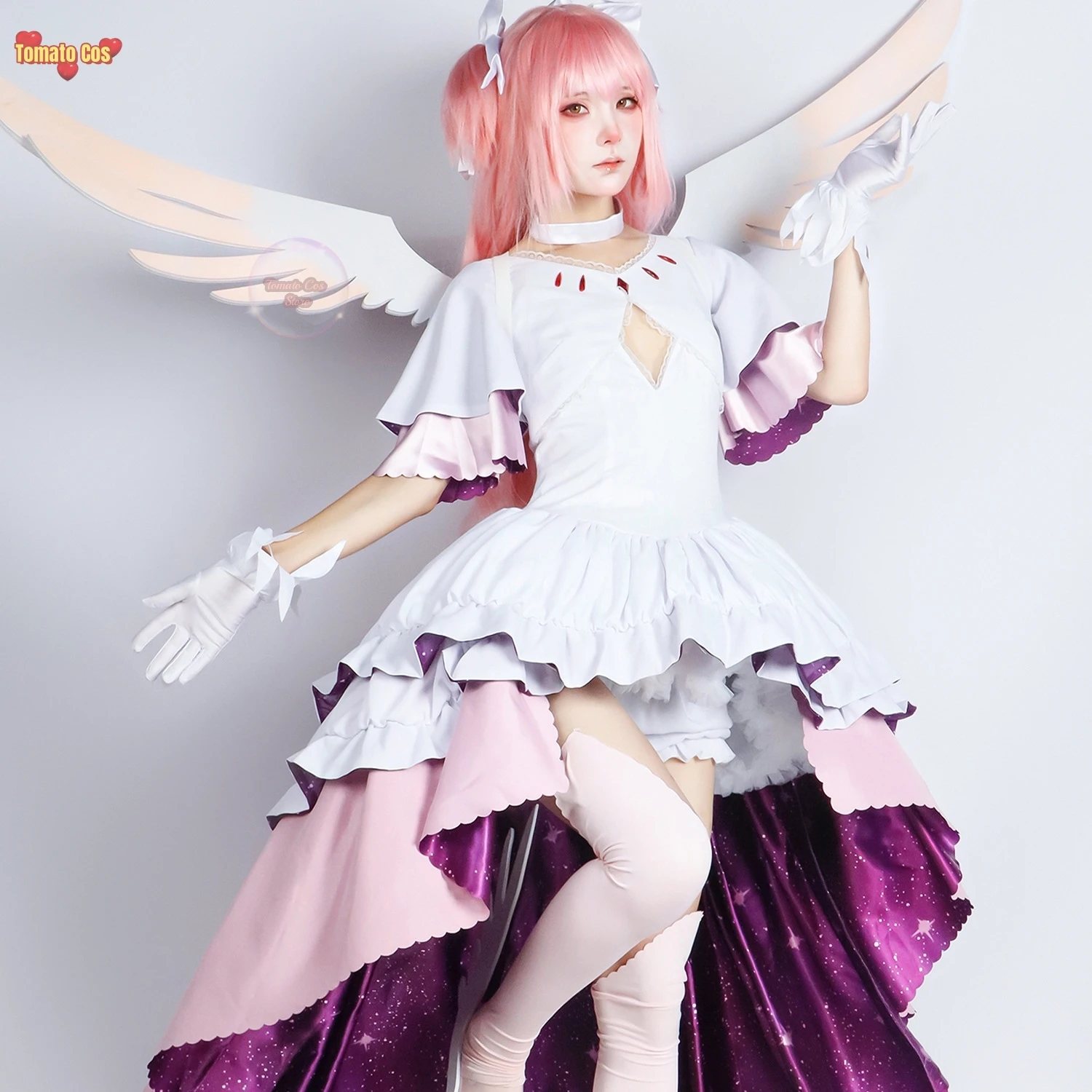 Puella Magi Madoka Magica Girl Costume Halloween Costumes Woman Cosplay Wig Kaname Anime Adult Wigs Women Male Female Custumes