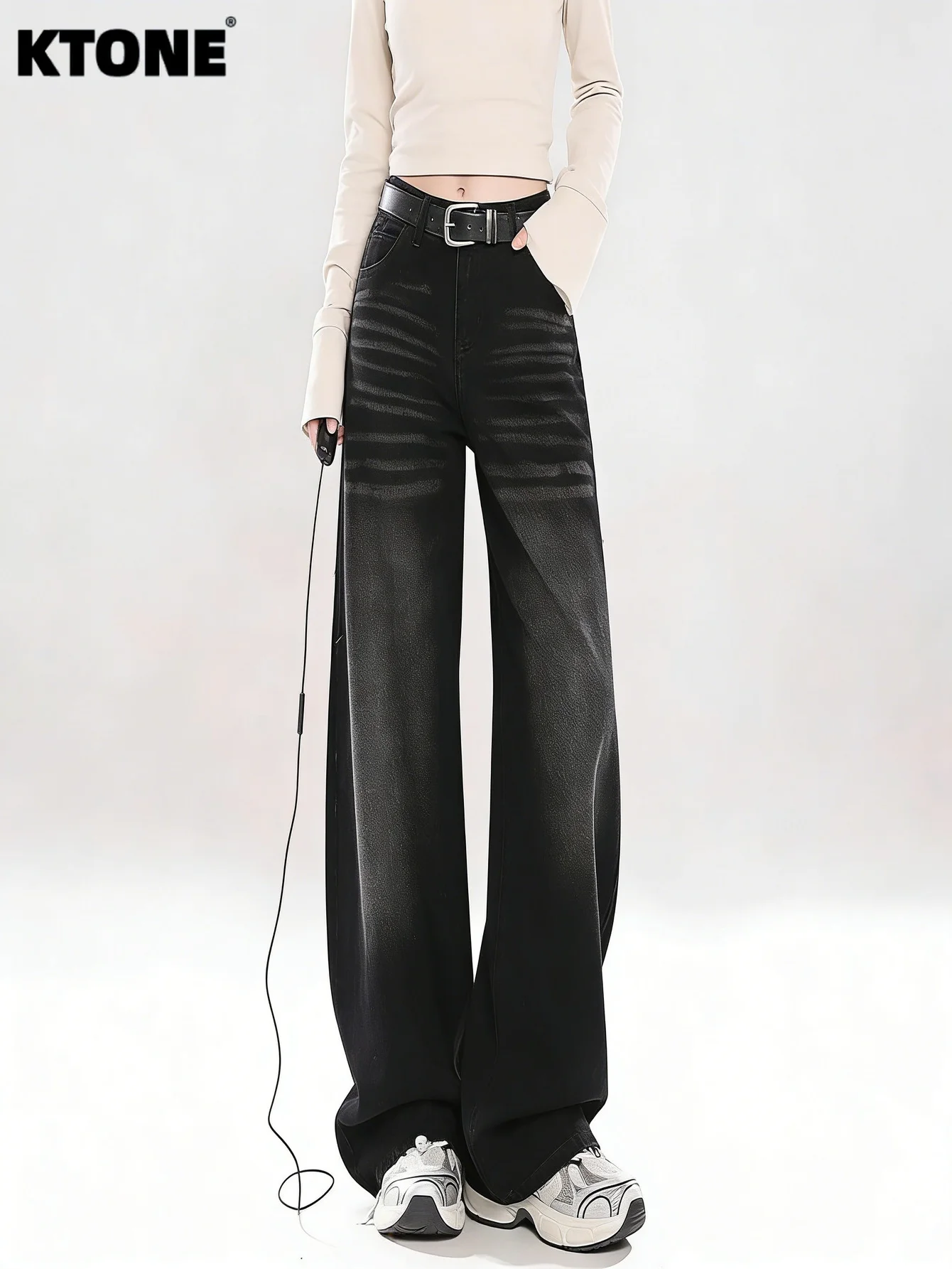 

Men's Loose Black Jeans Pants Casual Unisex Y2k Drip Original Fashion Wear No accessories or belts included