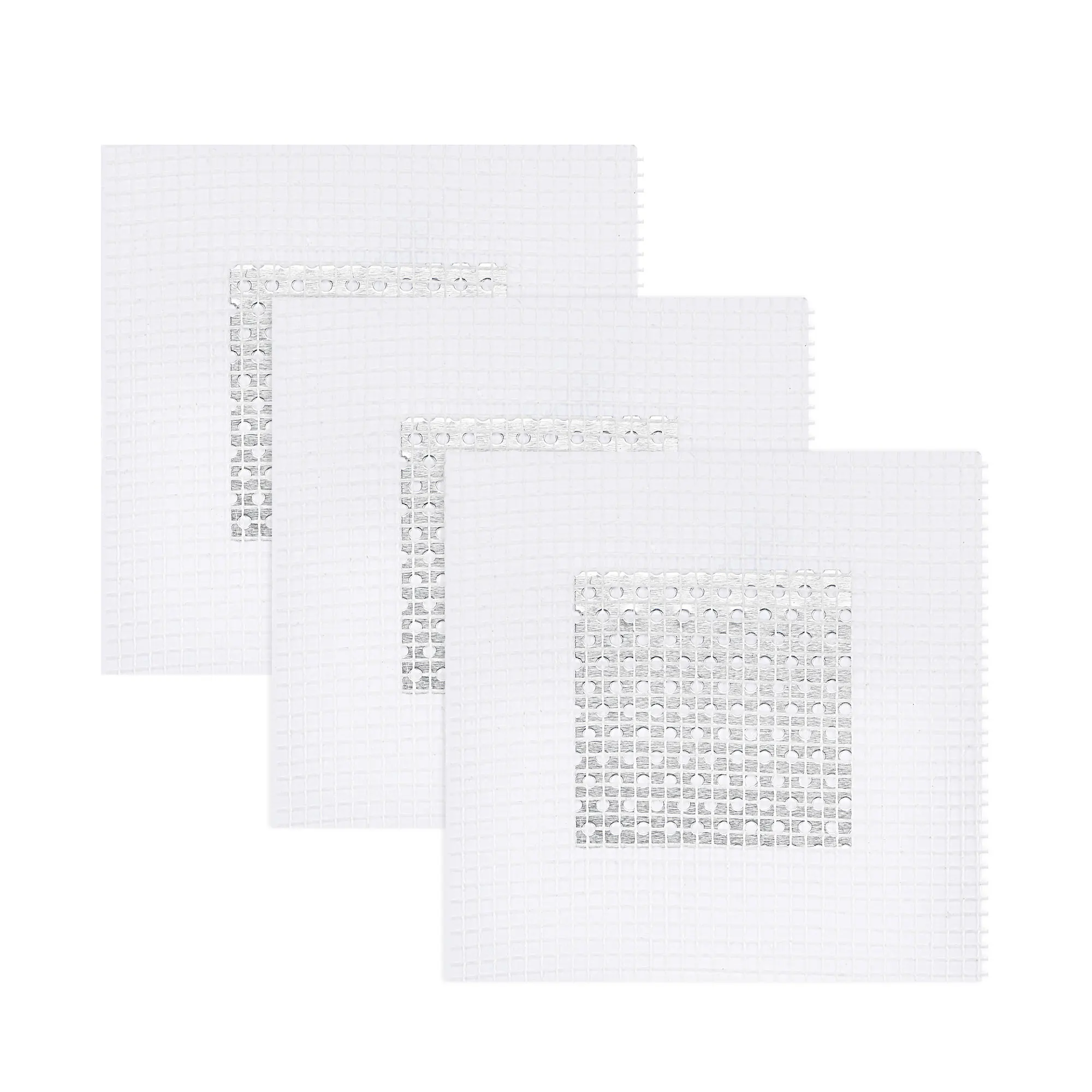 Uxcell 3Pcs Mesh Wall Repair Patch Adhesive Fix Net Drywall Hole Ceiling Plaster Damage Aluminum Plate 100/150mm Repair Patch